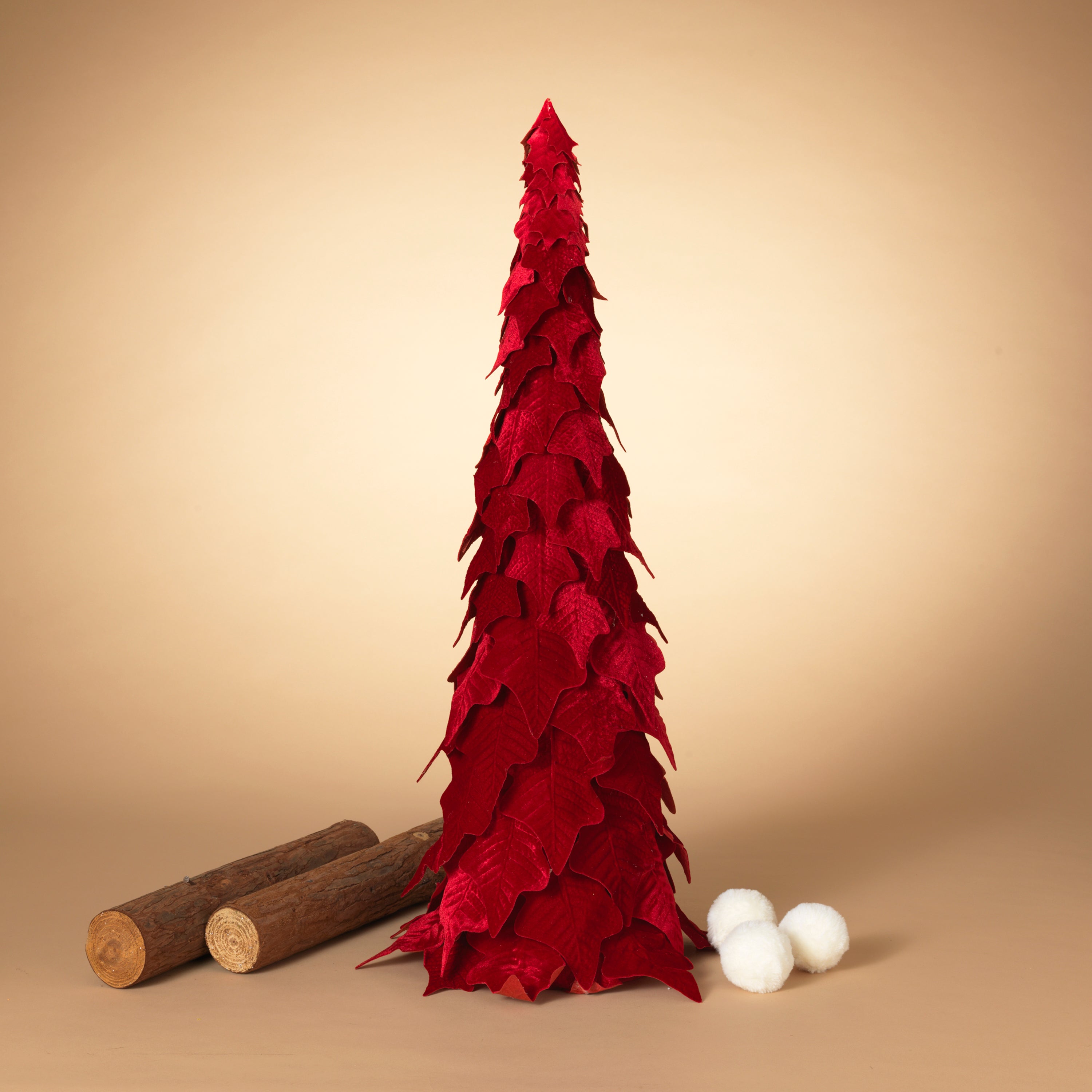 Lighted 36 in H Holiday Velvet Poinsettia Tree 2550280EC